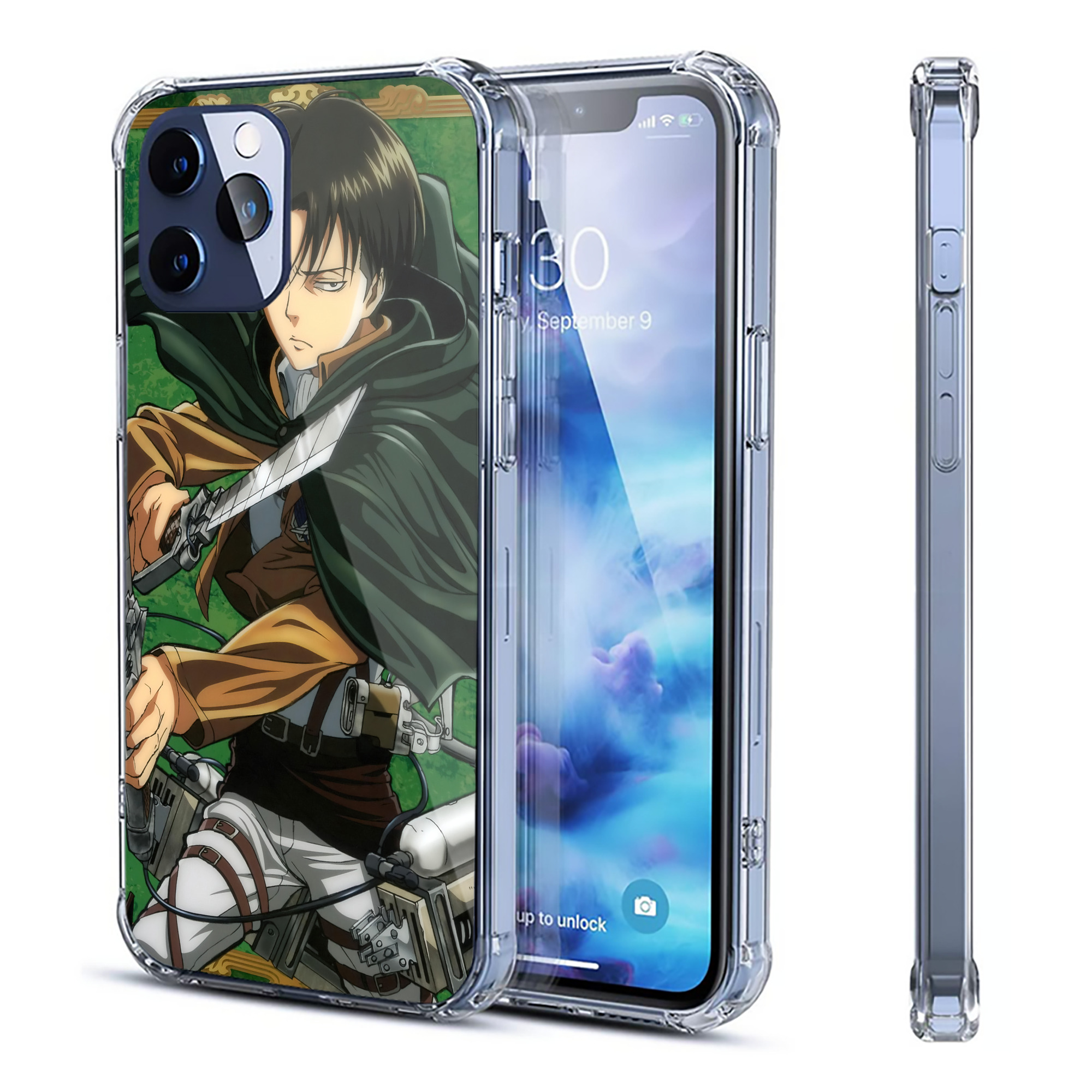 （画像用） 進撃の巨人 Attack on Titan 【iPhone 12シリーズ対応】透明スマホケース（クリアソフトケース）